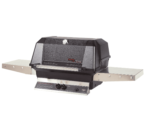 MHP Grill 27" Built-In W/ SearMagic Grid Liquid Propane (574 sq. In)- WNK4s, Standard Burners, Cast Aluminum in DD-PS + MHP Bolt-Down Patio Base for MHP BBQ Grills - WNK4DD-PS + MPB - image 1