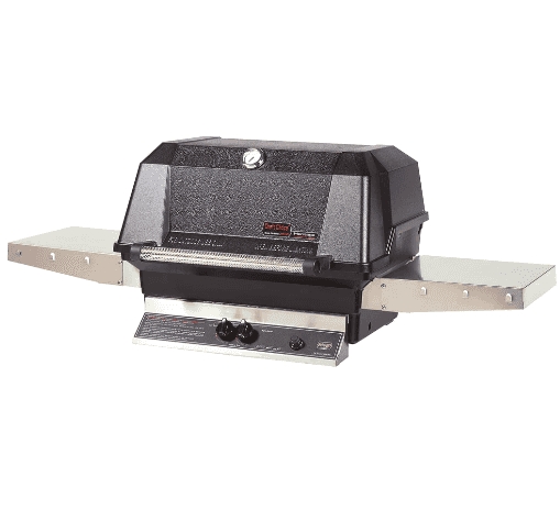 MHP Grill 27" Built-In W/ Stainless Steel Grids, Standard Burners, Cast Aluminum in Natural Gas(642 sq. In) + MHP In-Ground Post W/ Stainless Steel Tubing - WNK4DD-N + MPP - image 1