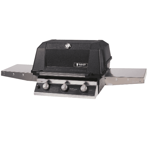 MHP Grill 27-Inch Built-In Grill - Natural Gas with Bolt-Down Patio Base - WHRG4DD-NS + MPB - image 1