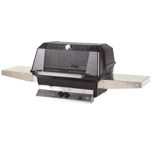 MHP Grill 27" Built-In W/ Stainless Steel Grids, Standard Burners, Cast Aluminum in Natural Gas with Stainless Steel Grill Enclosure Sleeve - WNK4DD-N + NMSGS - image 1