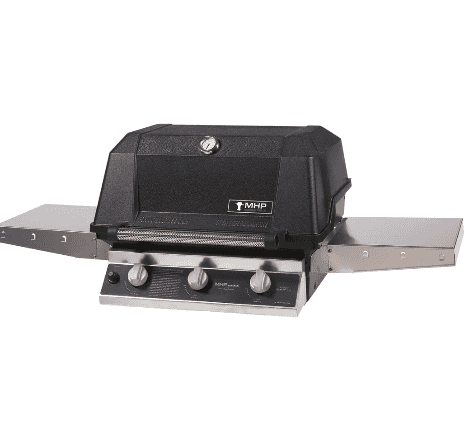 MHP Grill 27-Inch Built-In Grill - Liquid Propane Gas with In-Ground Post - WHRG4DD-PS + MPP - image 1
