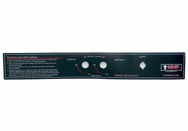 MHP WNK Control Panel Label (Old Model) - GGCPLBLE - image 1