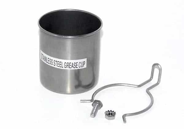 MHP Gas Grill Stainless Steel Round 3" Diameter Grease Cup- GGGC - image 1