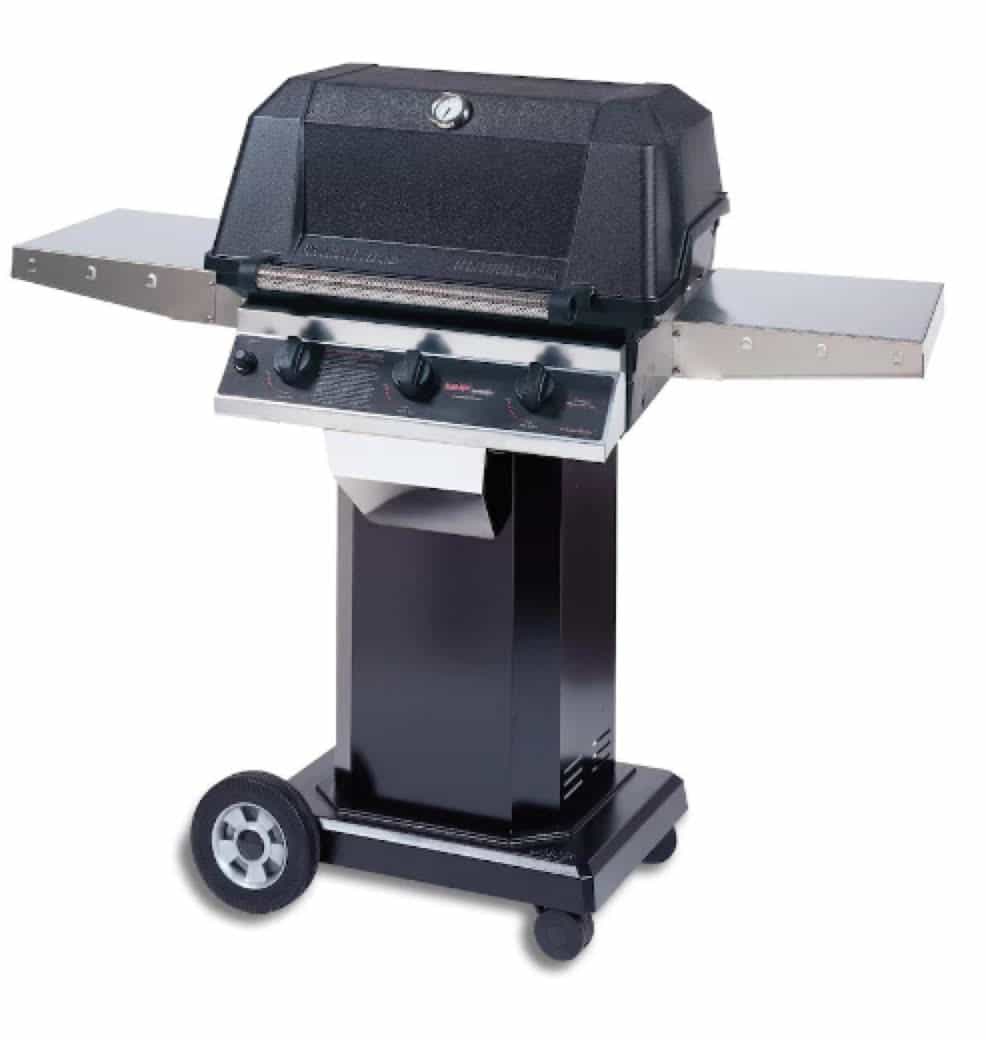 MHP WHRG4DD - 57-Inch 3-Burner Hybrid  Black Cart Grill with SearMagic Grids - Propane Gas - WHRG4DD-PS + OCOLB + OM-P - image 1