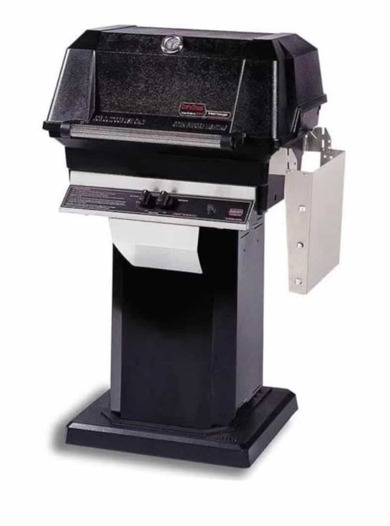 MHP JNR4DD - 37-Inch 2-Burner Black Patio Base Grill with Stainless Steel Shelves and Sear Magic Grids - Natural Gas - JNR4DD-NS + OCOLB + OP-N - image 1