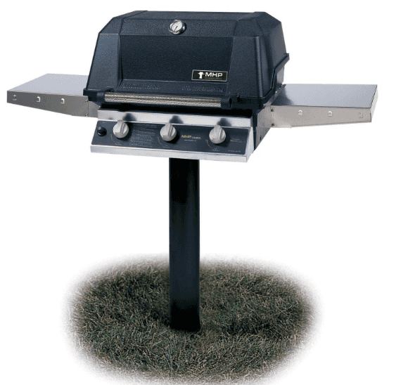 MHP Grill 27-Inch Built-In Grill - Natural Gas with In-Ground Post - W3G4DD-NS + MPP - image 1