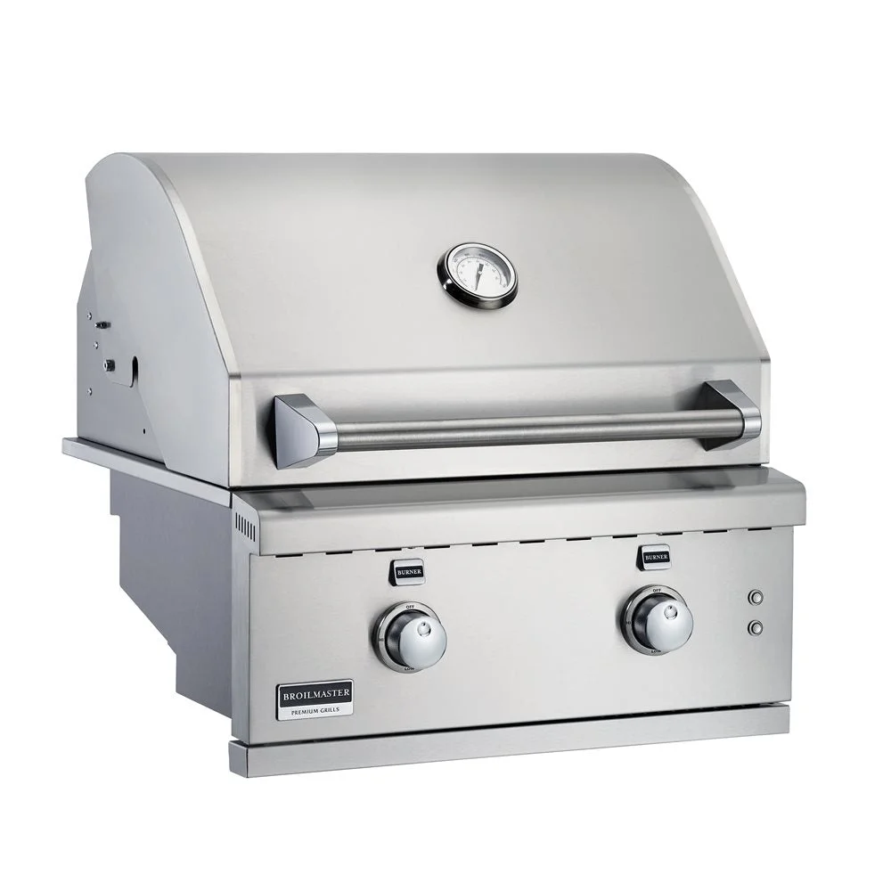 Broilmaster B-Series 25-Inch Stainless Steel Built-In Natural Gas Grill- BSB253NLN