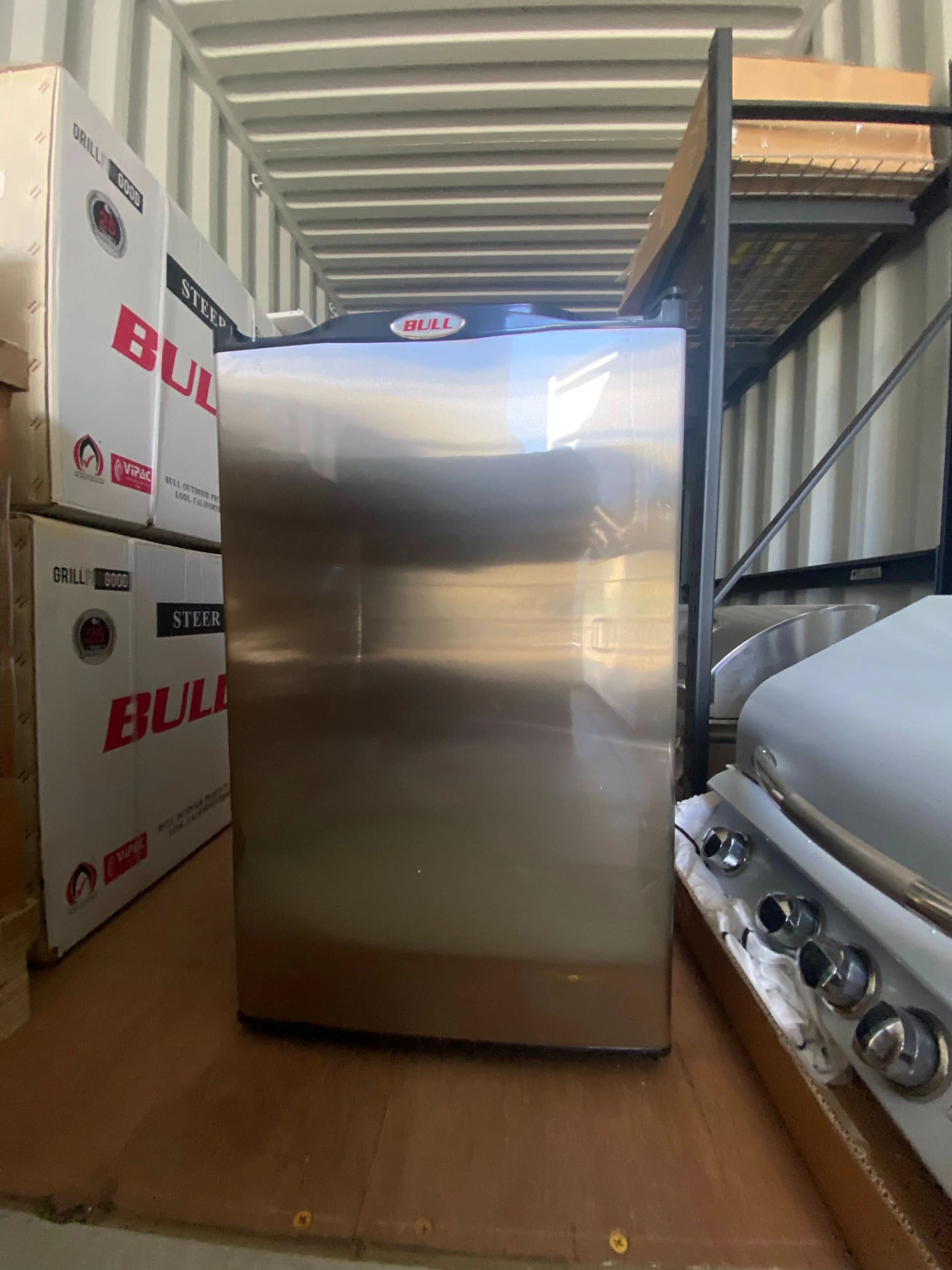 Bull BBQ 20" Stainless Steel Compact Refrigerator Open Box (Dents) 11001-OB