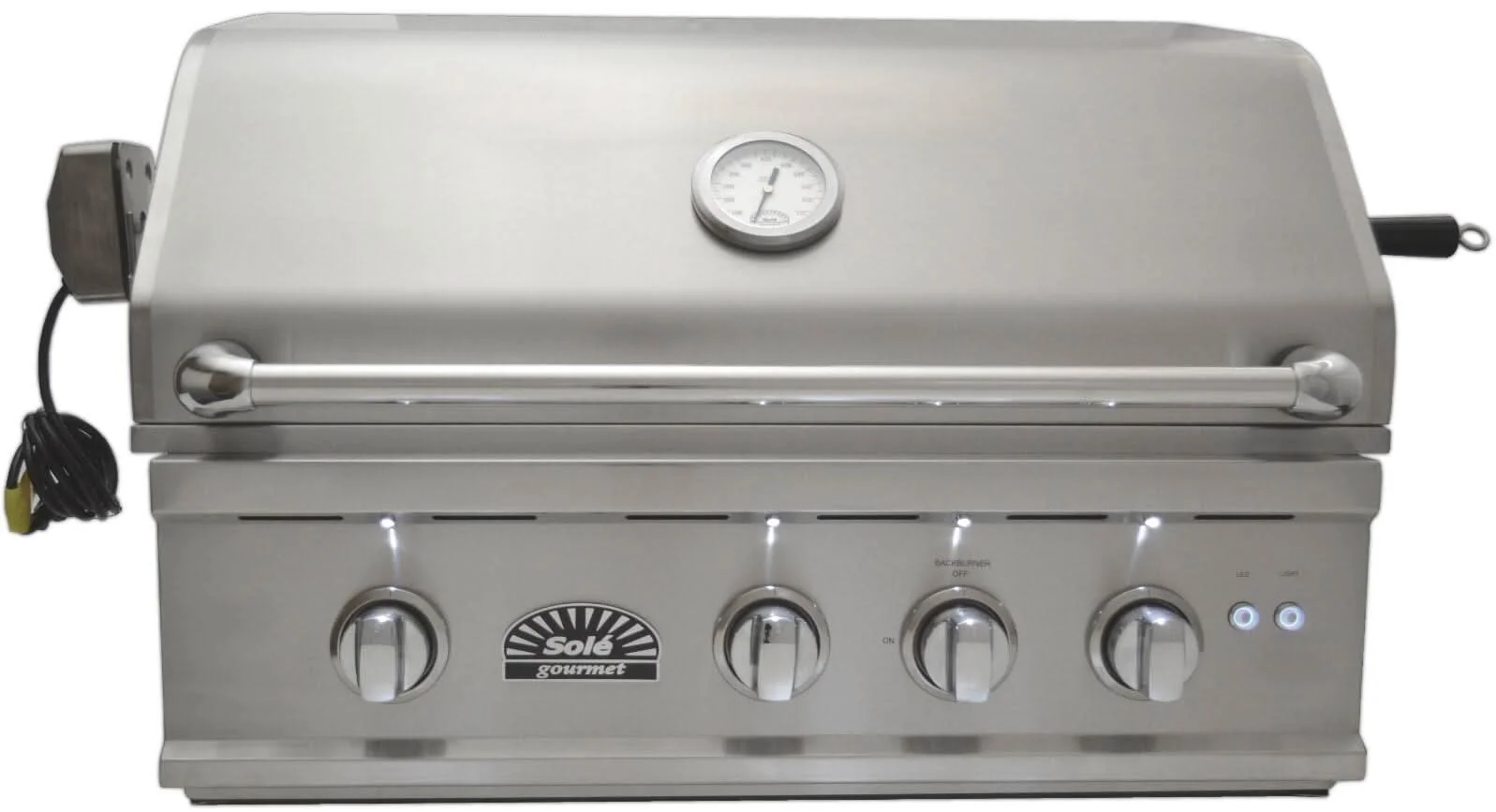 Sole Gourmet TR Series - 32-Inch 3-Burner Built-In Grill with Lights and Rotisserie - Natural Gas - 321BQRTRL - image 6