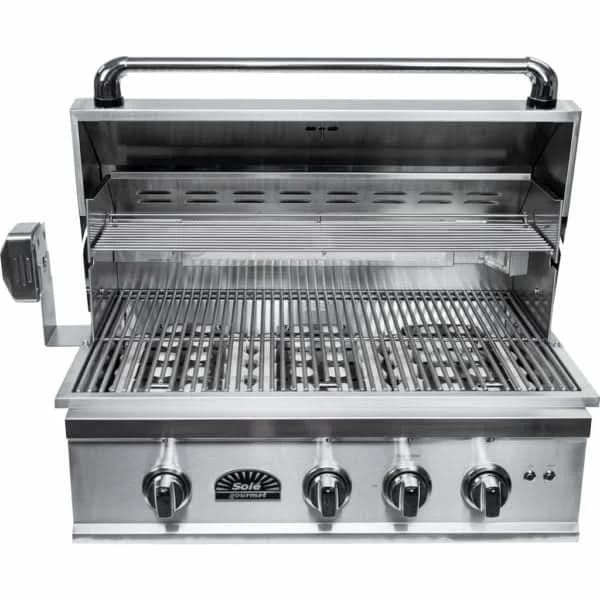 Sole Gourmet TR Series - 32-Inch 3-Burner Built-In Grill with Light and Rotisserie - Liquid Propane Gas - 321BQRTRLLP - image 4