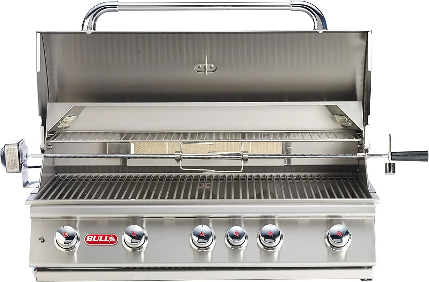 Bull Brahma - 38-Inch 5-Burner Built-In Grill - Natural Gas with Rotisserie - 57569 - image 4