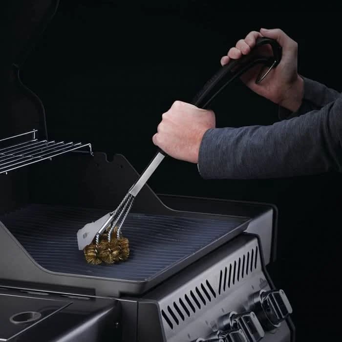 Napoleon Triple-Row Grill Brush with Brass Bristles - 62058 - image 3