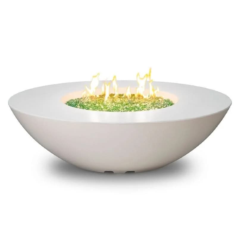 American Fyre Designs 18 Inch Calais Oval Firetable, Black Lava, Natural Gas- 759-BA-11-M4NC