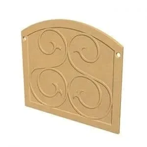 American Fyre Designs GFRC Square Protector Plate, Black Lava- 8200-BA