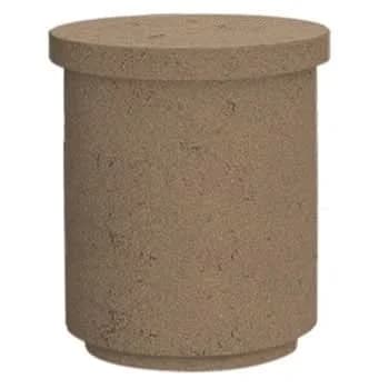 American Fyre Designs 17 Inch Contempo Tank and End Table, Black Lava- 8510-BA