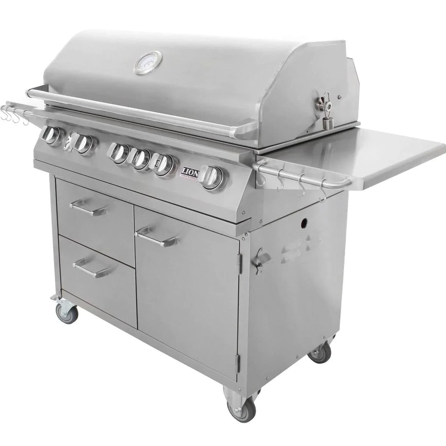 Lion L90000 - 40-Inch 5-Burner Freestanding Grill - Liquid Propane Gas - 53861 + 90814 - image 8