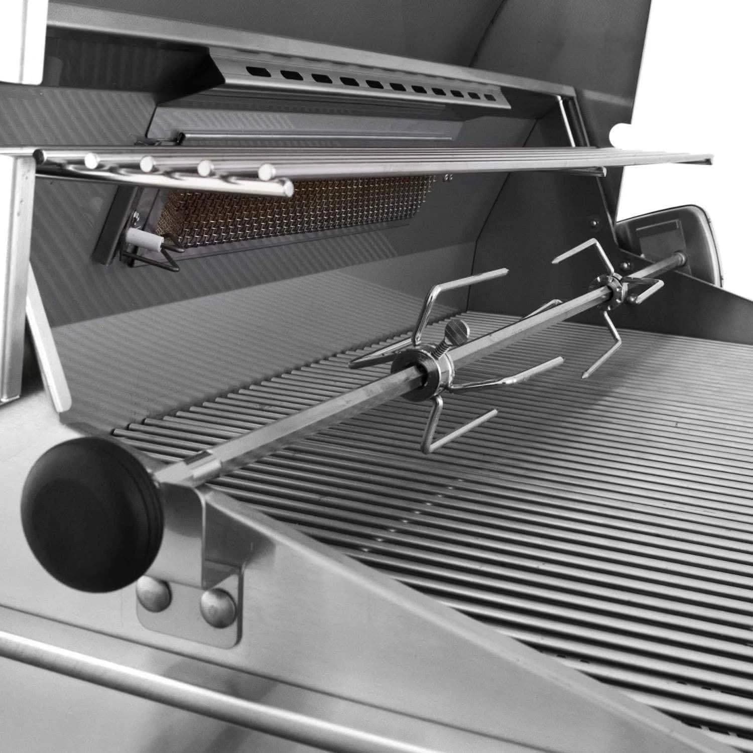 American Outdoor Grill L-Series - 24-Inch 2-Burner Freestanding Grill with Rotisserie on In-Ground Post - Natural Gas Grill - AOG24NGL - image 5