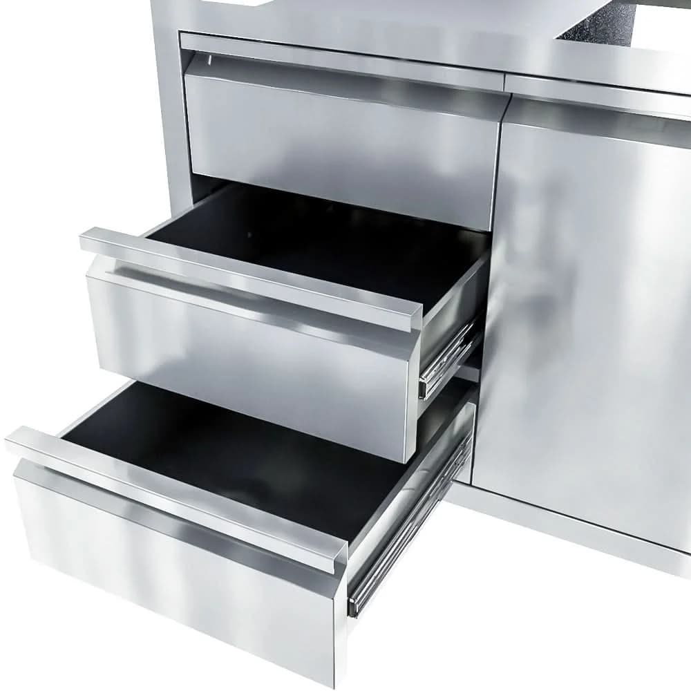 Sunstone 30 Inch Aruba Series Triple Drawer Door Combo with Removable Support Frame - ARU-TDC30 - image 3