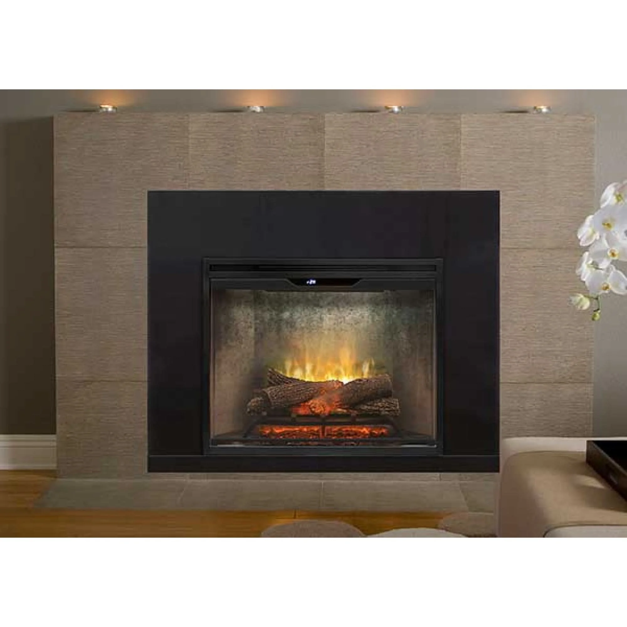 Dimplex Revillusion 30-inch Built-in Firebox with Glass Pane and Plug Kit, Weathered Concrete (RBF30WC-FG) - image 2