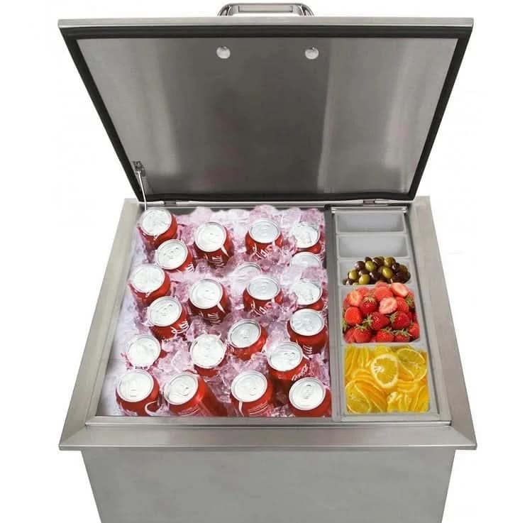 Eloquence 260 Series 18 Inch Drop In Ice Bin Cooler With Condiment Tray - Eloquence-260-18DI - image 5