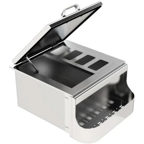 Eloquence 260 Series 18 Inch Slide In Ice Bin Cooler With Speed Rail & Condiment Holder - Eloquence-260-18SI
