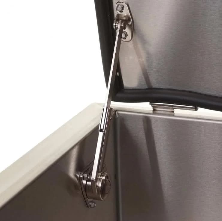 PCM 260 Series 18 Inch Slide In Ice Bin Cooler With Speed Rail & Condiment Holder - BBQ-260-18SI - image 2