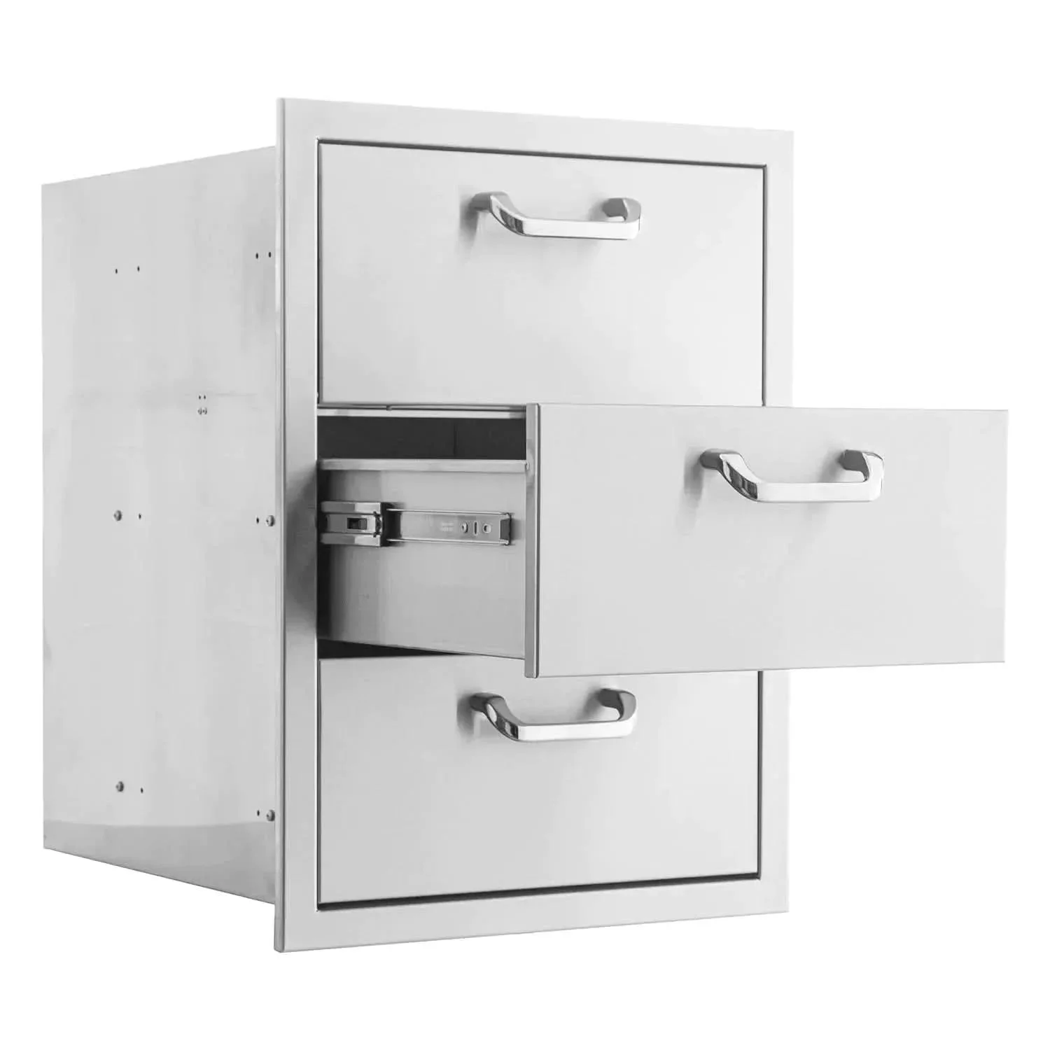 PCM 260 Series 16 Inch Triple Access Drawer With Paper Towel Holder - BBQ-260-DRW3-PTH - image 4