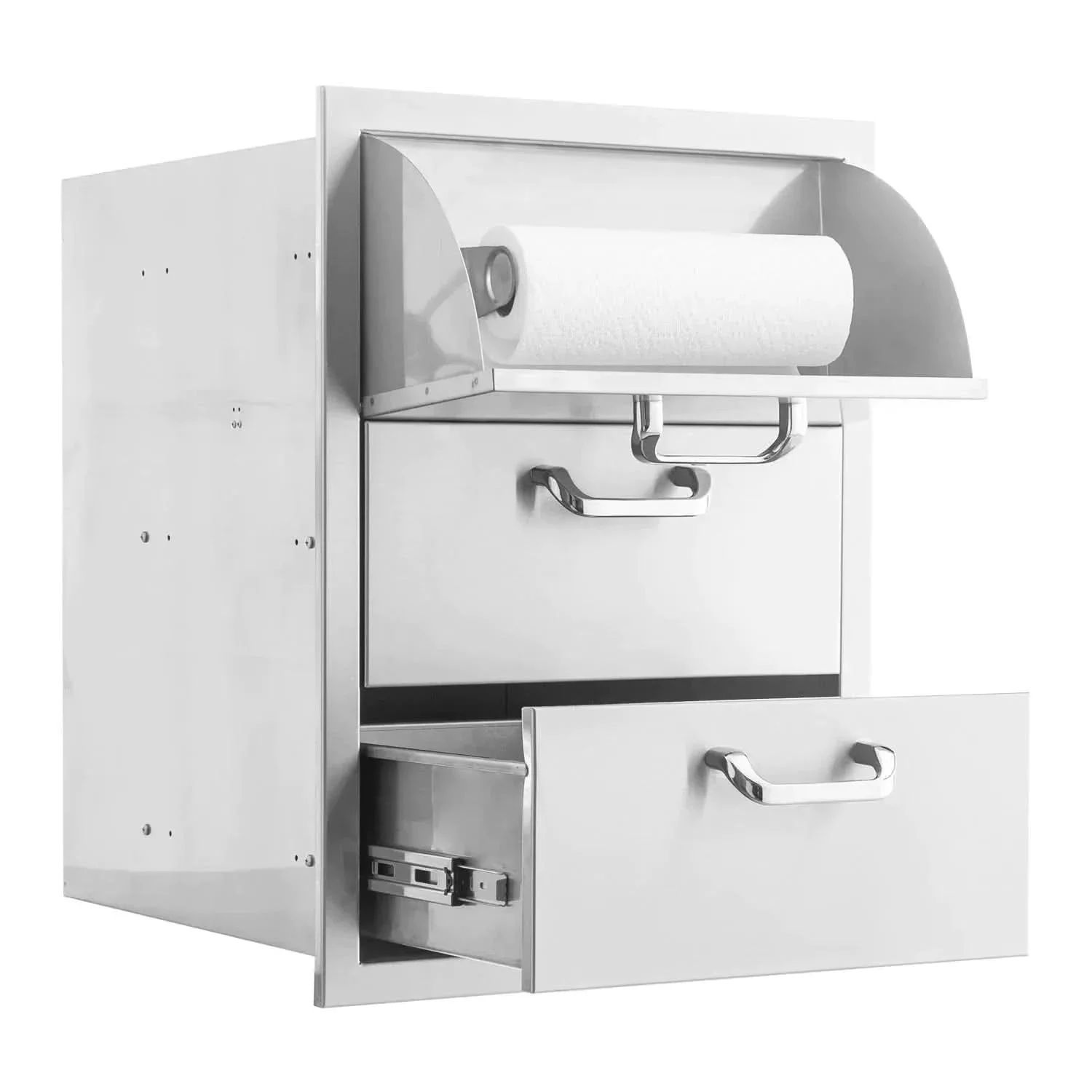 PCM 260 Series 16 Inch Triple Access Drawer With Paper Towel Holder - BBQ-260-DRW3-PTH - image 5