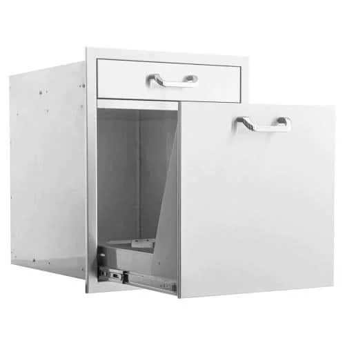 Eloquence 260 Series 20 Inch Single Drawer & Roll Out Trash/Recycling Bin Combo - Eloquence-260-TR-DR1 - image 4