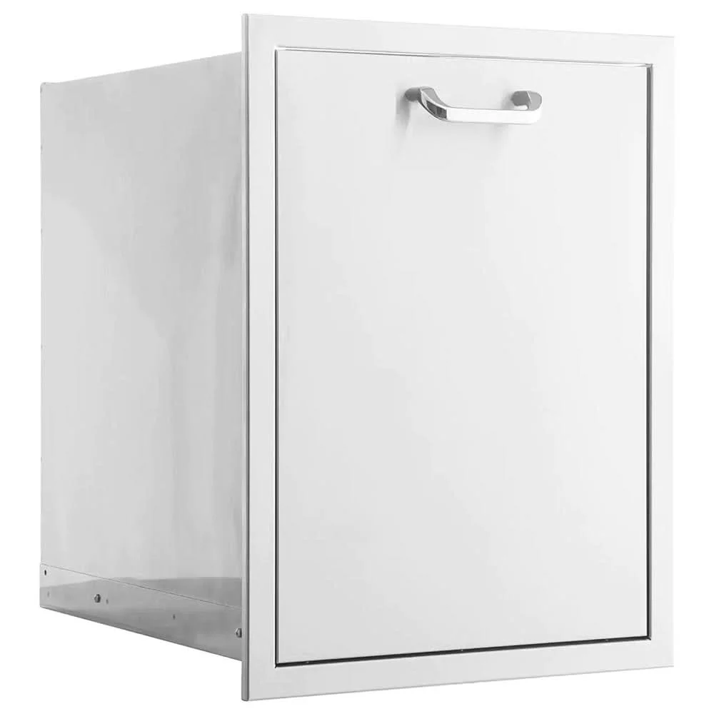 PCM 260 Series 20 Inch Roll Out Double Trash/Recycling Bin - BBQ-260-TREC-DRW - image 2