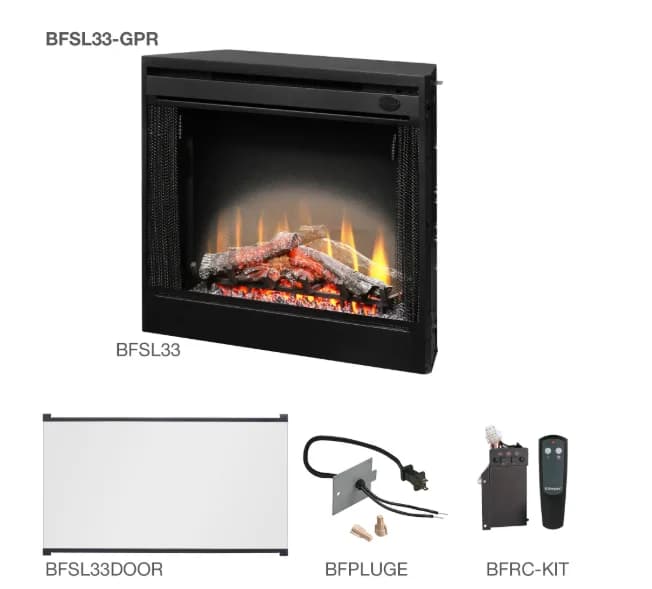 Dimplex 33-inch Slimline Built-in BF Series Electric Firebox- BFSL33 - image 3