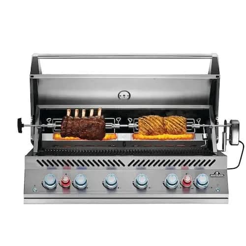 Napoleon 700 Series 44 RB - 44-Inch 6-Burner Built-In Grill with Dual Infrared Rear Burners - Liquid Propane Gas - BIG44RBPSS - image 2