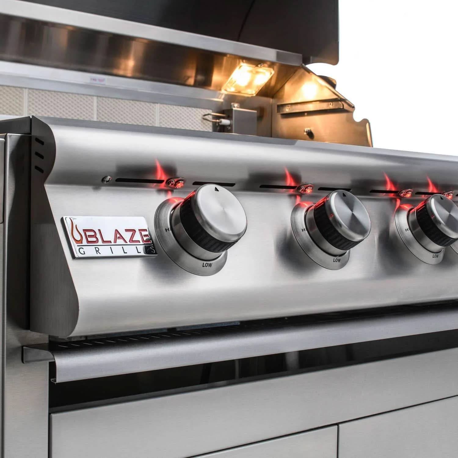 Blaze Premium LTE - 32-Inch 4-Burner Built-In Grill - Natural Gas with Grill Lights - BLZ-4LTE2MG-NG - image 11