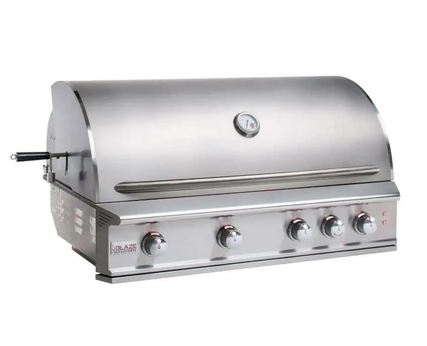 Blaze Professional LUX - 44-Inch 4-Burner Built-In Grill - Liquid Propane Gas With Rear Infrared Burner - BLZ-4PRO-LP