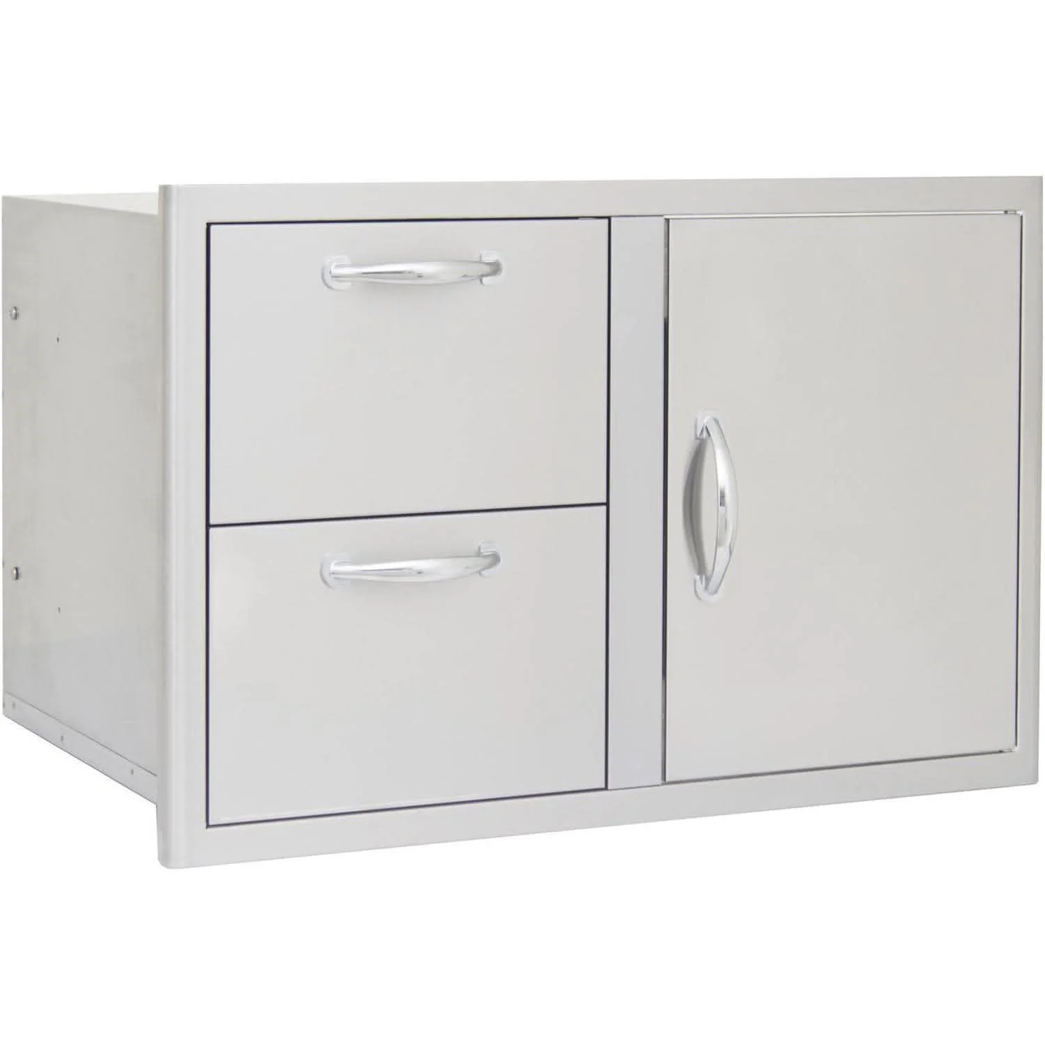 Blaze 32-Inch Access Door & Stainless Steel Double Drawer Combo - BLZ-DDC-R-LTSC - image 2