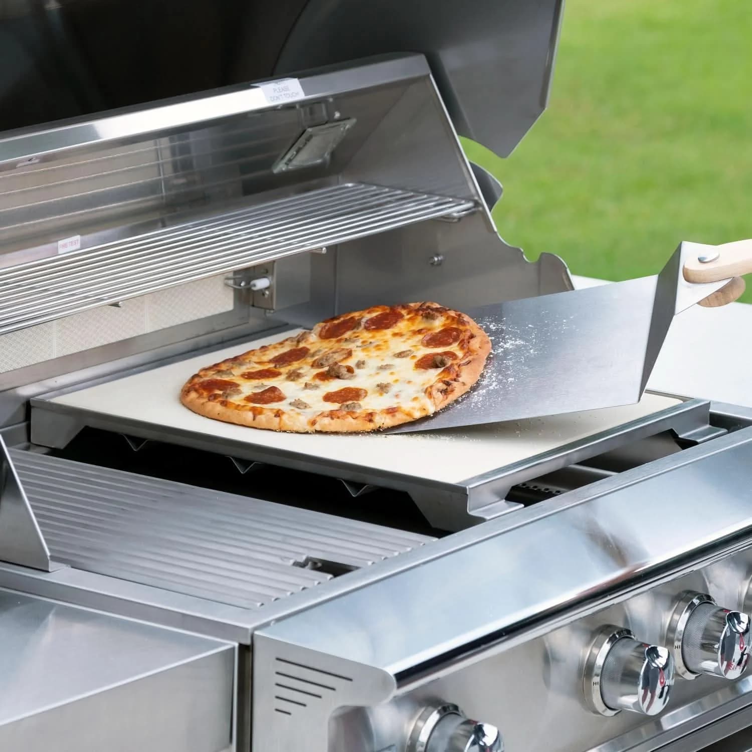 Blaze Professional LUX 15-Inch Ceramic Pizza Stone With Stainless Steel Tray - BLZ-PRO-PZST-2 - image 8
