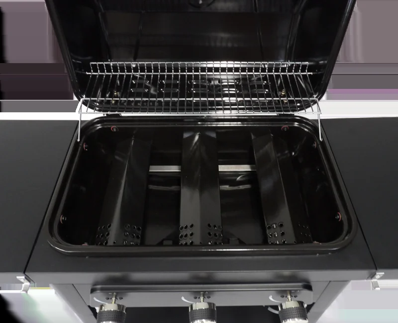 Brand-Man - The Bronco2- 3-Burner Portable Liquid Propane Gas Grill - BMBRON2-3B - image 3