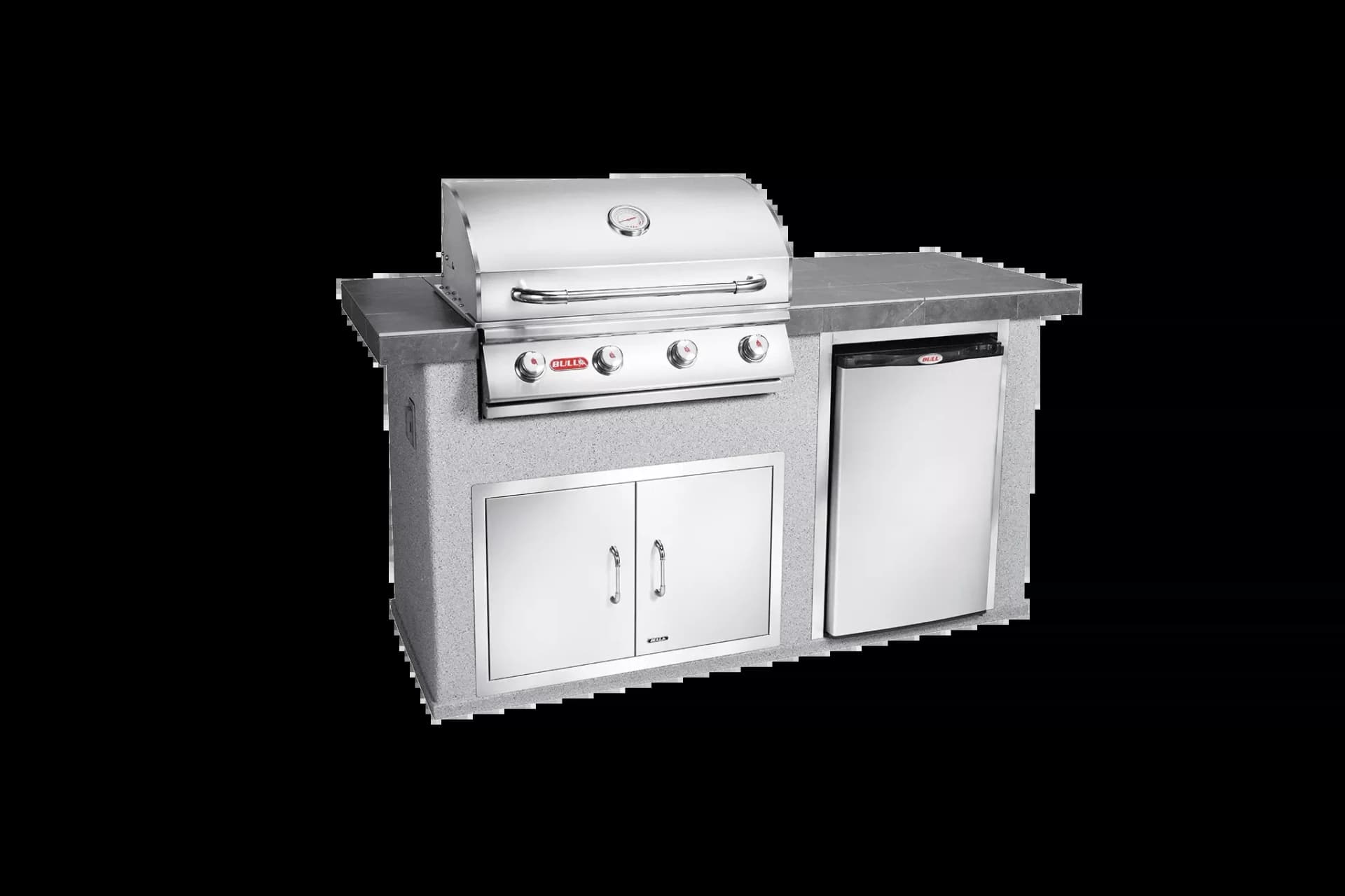 Bull Island Power Q Outdoor Island Kitchen & Grill Quartzsite Base - 31006-LP