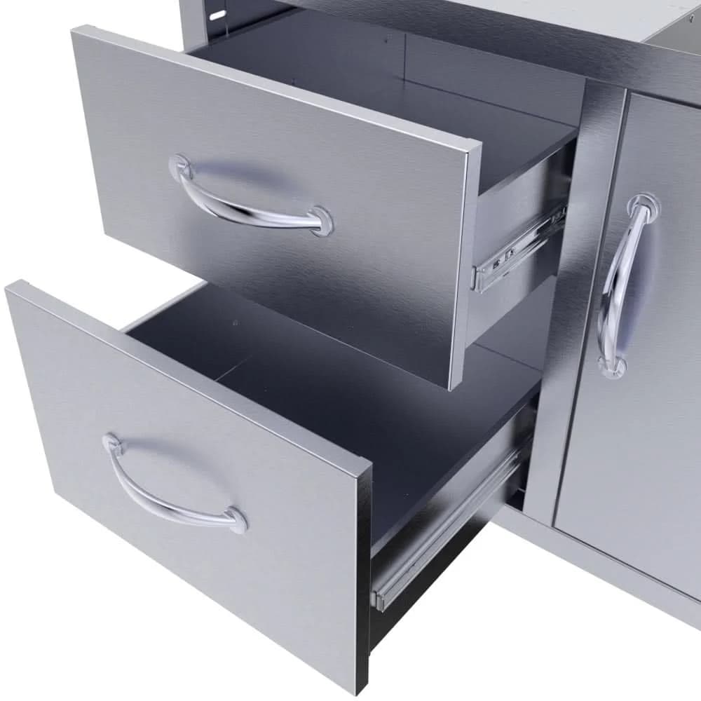 Sunstone 36 Classic Series Flush Style Double Drawer & Door Combo - C-DDC36 - image 3