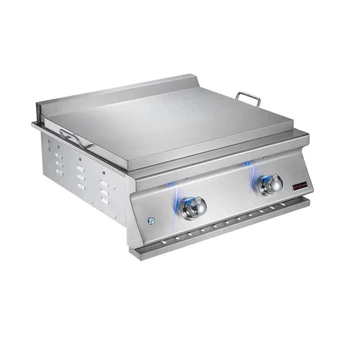 Bonfire Whistler - 28-Inch 2-Burner Drop In NG Griddle with Side Burner and Door/Drawer Combo - PCKG1CBBGD-NGSBDD - image 4
