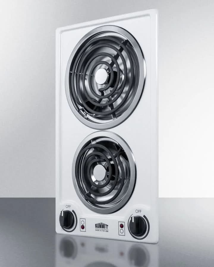 Summit 12 Wide 115V 2-Burner Coil Cooktop White - CCE211WH - image 3