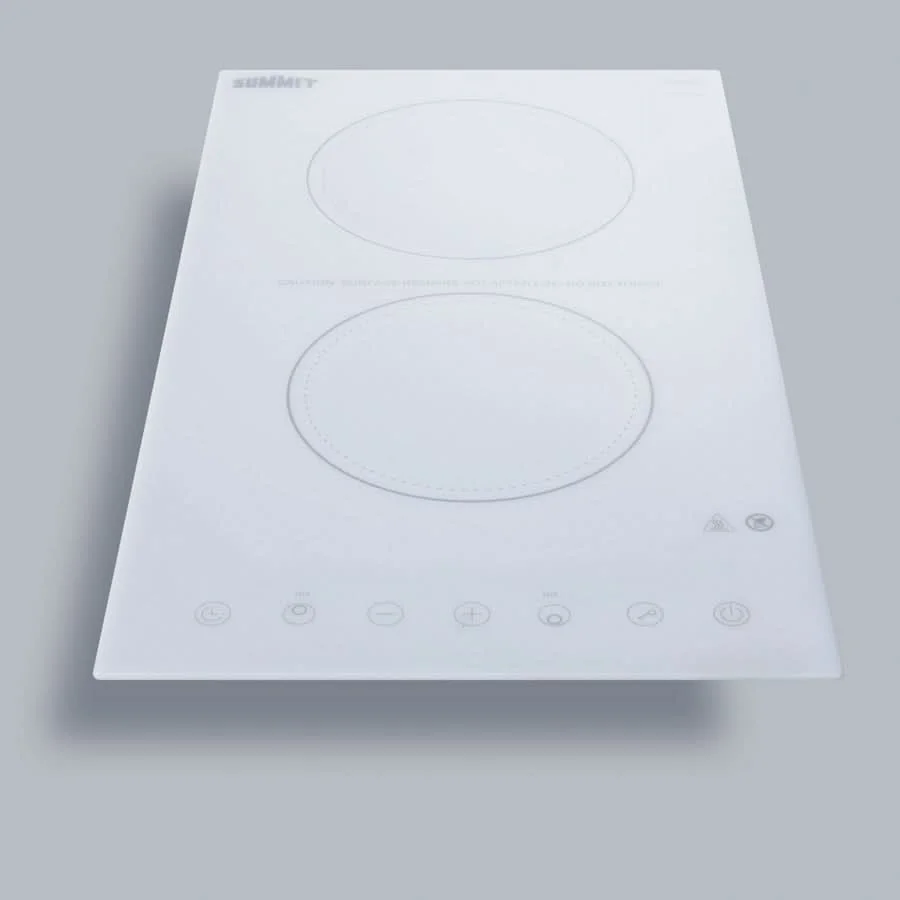 Summit 12 Wide 115V 2-Burner Radiant Cooktop White - CR2B15T2W - image 4
