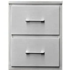 TEC 18 Inch Stainless Steel Double Access Drawers - DD18