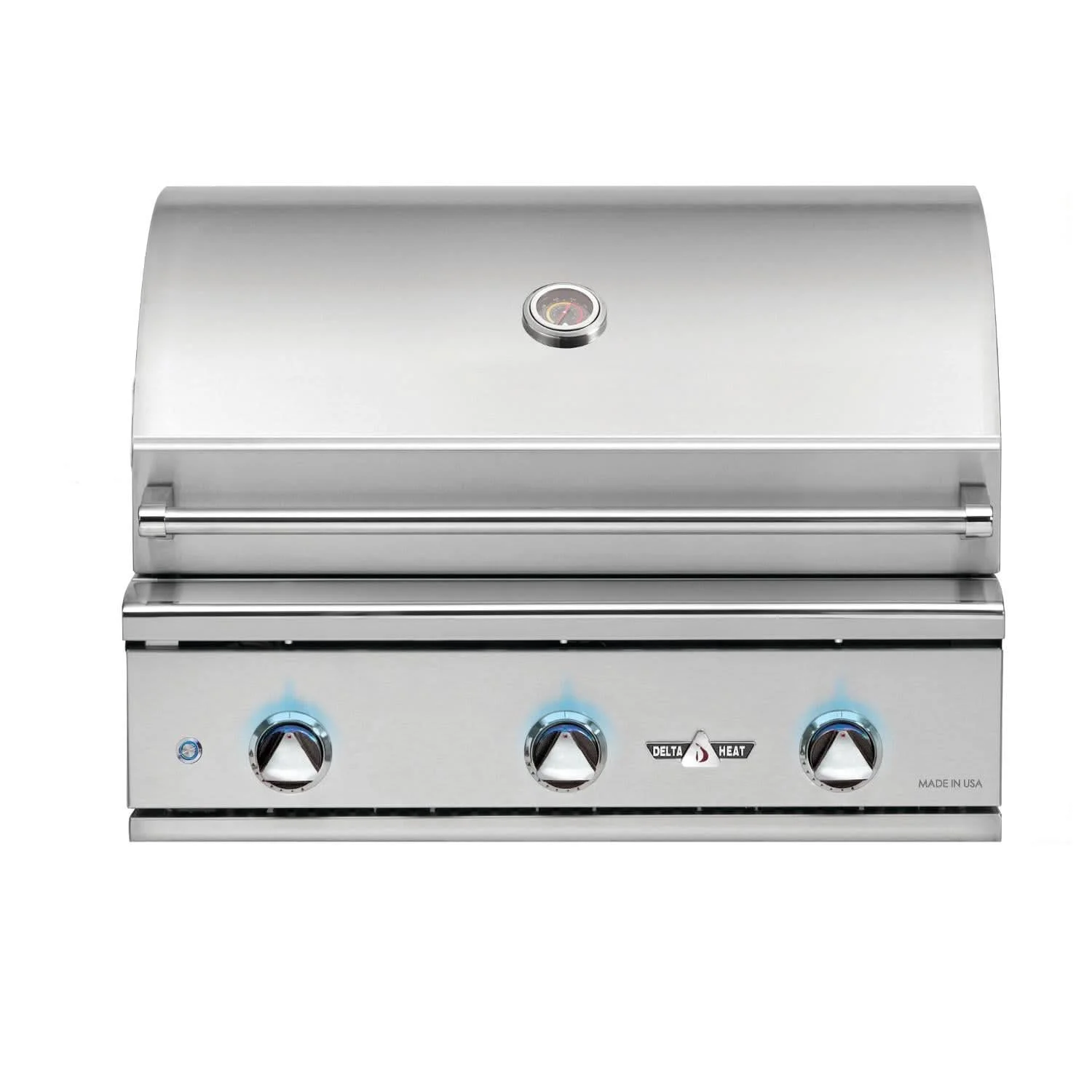 Delta Heat - 32-Inch 3-Burner Built-In Grill - Liquid Propane Gas - DHBQ32G-DL