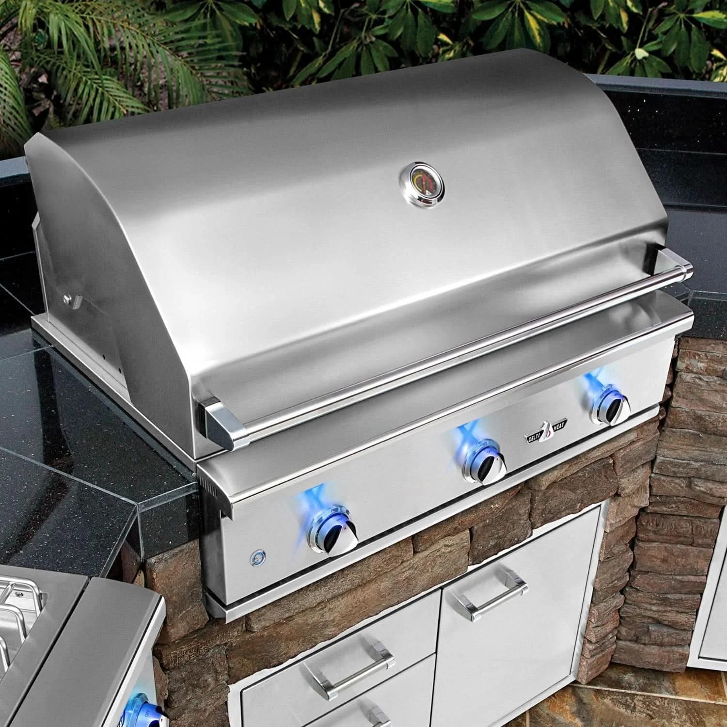 Delta Heat - 32-Inch 3-Burner Built-In Grill Natural Gas - DHBQ32G-DN - image 6