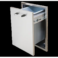Delta Heat 18-Inch Tall Double Trash Drawer (Trash Can Included) - DHTD182T-B