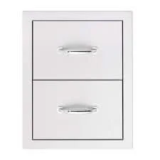 Summerset 17" Double Drawer - Masonry Frame - DR2-17M