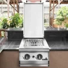 PGS Dual Side Burner Kit for Legacy Masonry, Natural Gas - DSBKLMSNG