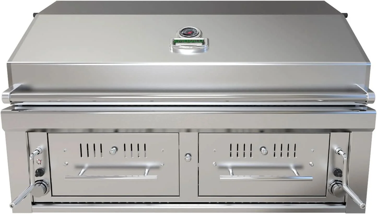 Sunstone Emerald - 42-Inch 2-Burner Gas Hybrid Dual Zone Grill - Charcoal/Wood Burning - EMCHDZ42-NG - image 2
