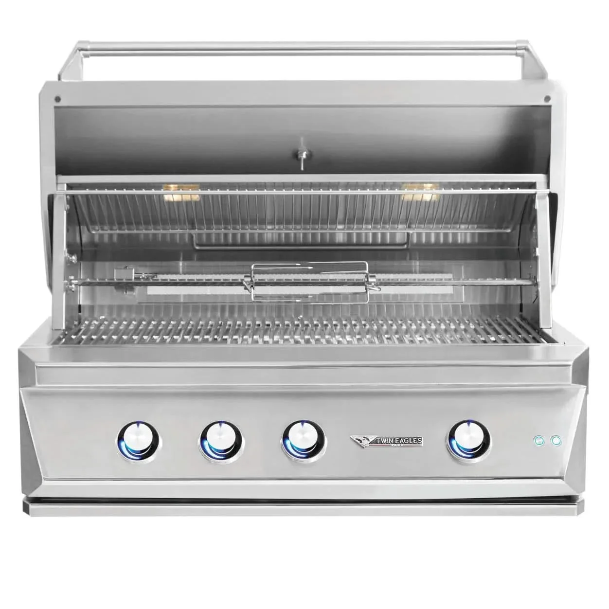 Twin Eagles - 42-Inch 3-Burner Freestanding Grill - Liquid Propane Gas - TEBQ42RS-CL + TEGB42SD-B - image 3